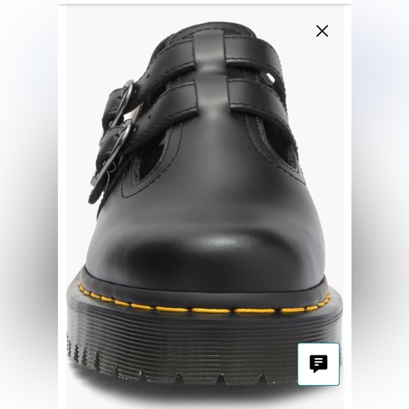 Dr. Martens 8065 II Mary Jane Black Leather Shoes 9 NWT - Picture 3 of 12